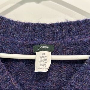 J. Crew Women's Heathered Purple Sweater